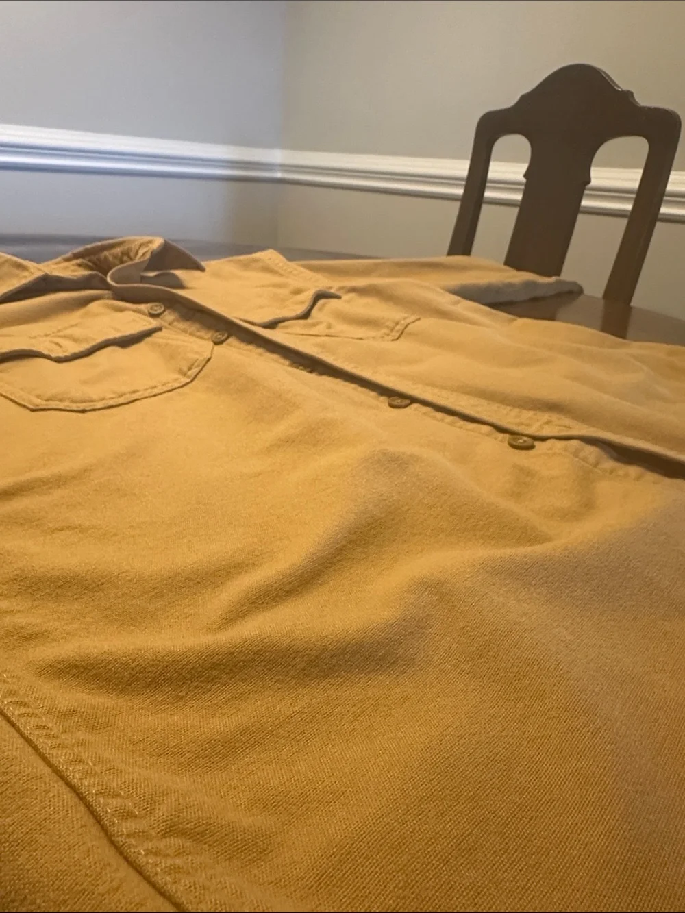 Vintage L.L. Bean Men’s Caramel Tan Chamois Shirt
